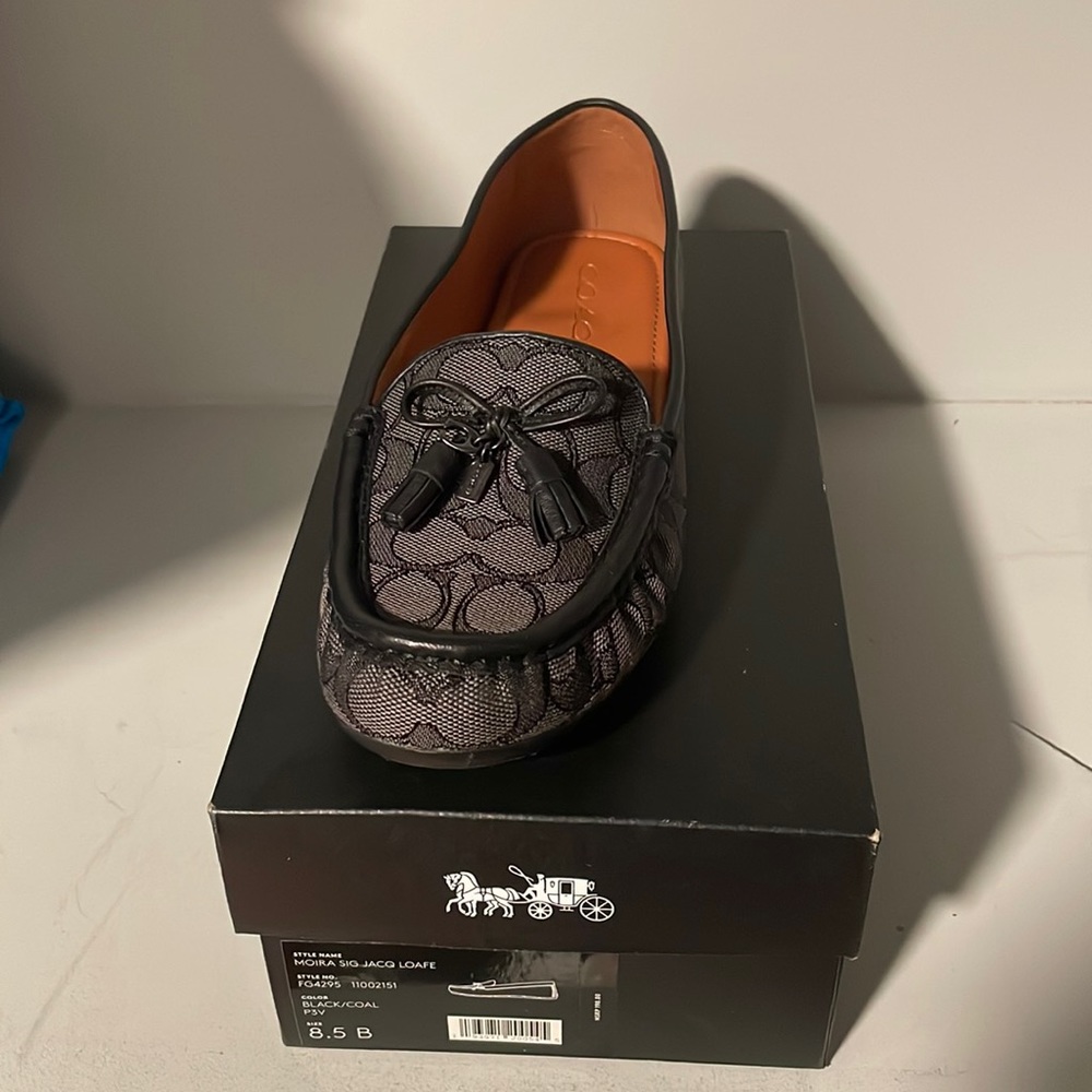 Coach loafers Black/Coal size 8.5